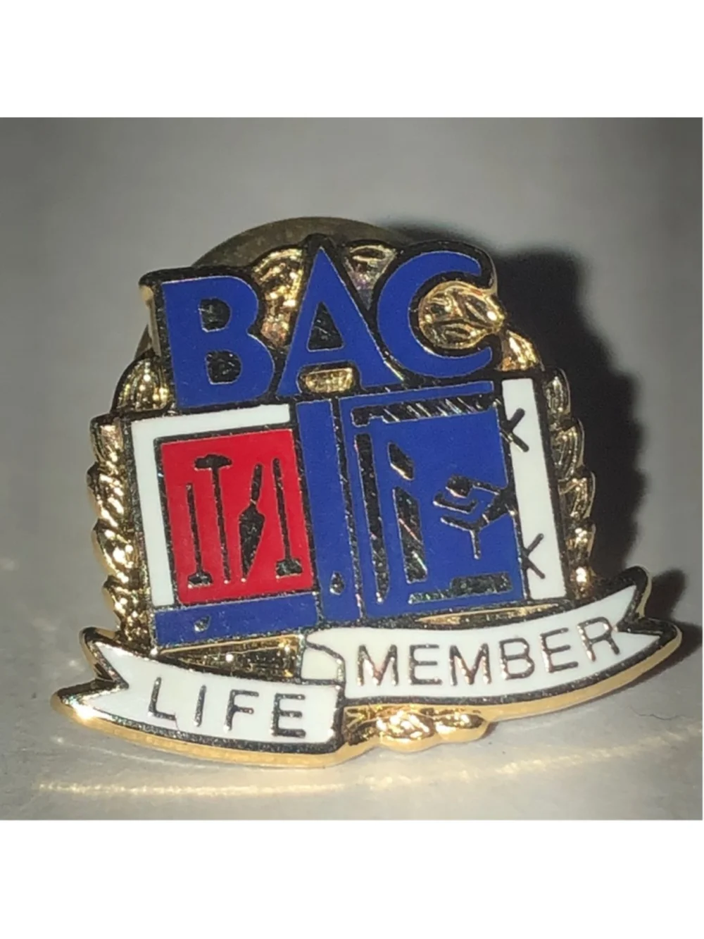 BAC International Union of Bricklayers and Allied Craftworkers Life Member Pin